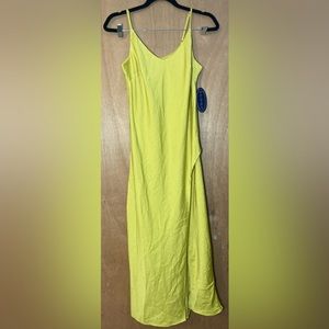 Scoop VNeck MIDI Slip Dress